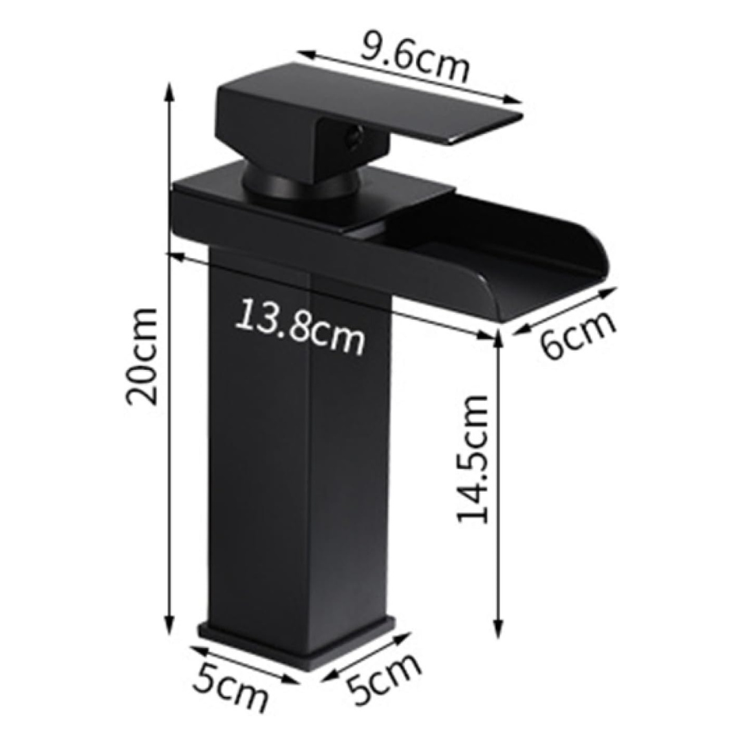Robinet cascade pour salle de bain en laiton