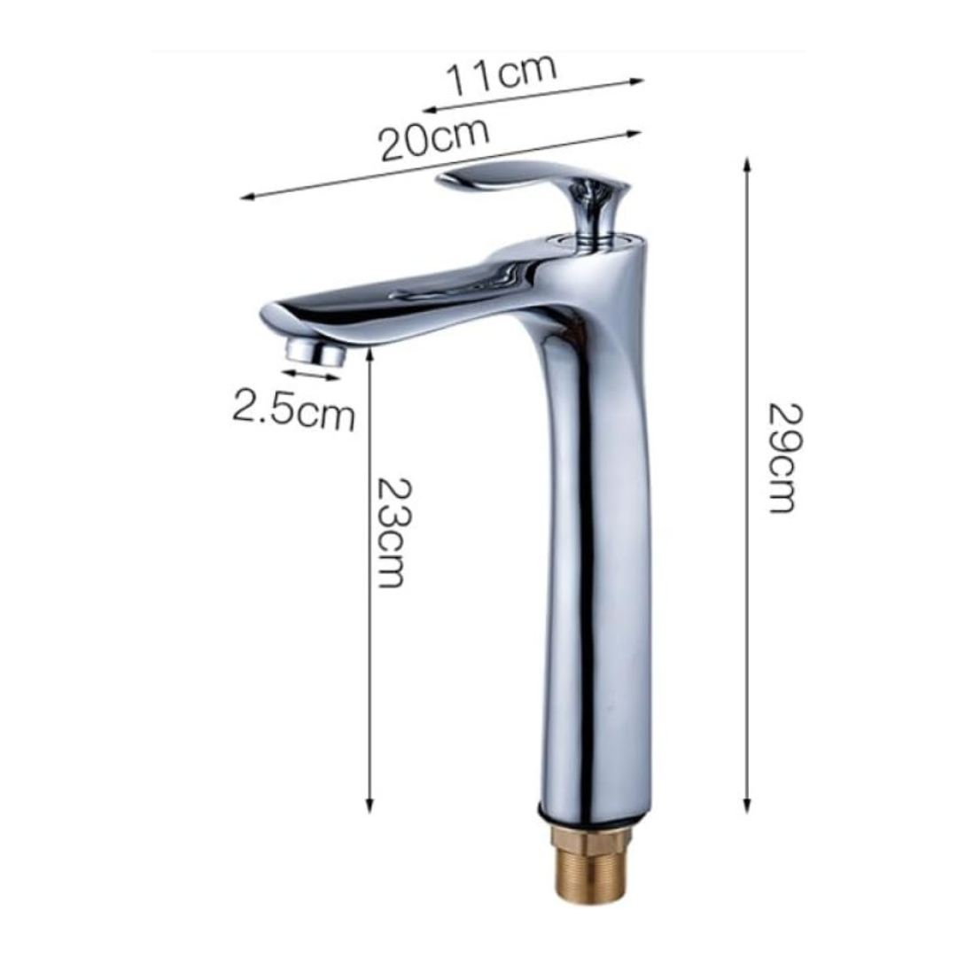 Robinet haut pour vasque salle de bain en laiton