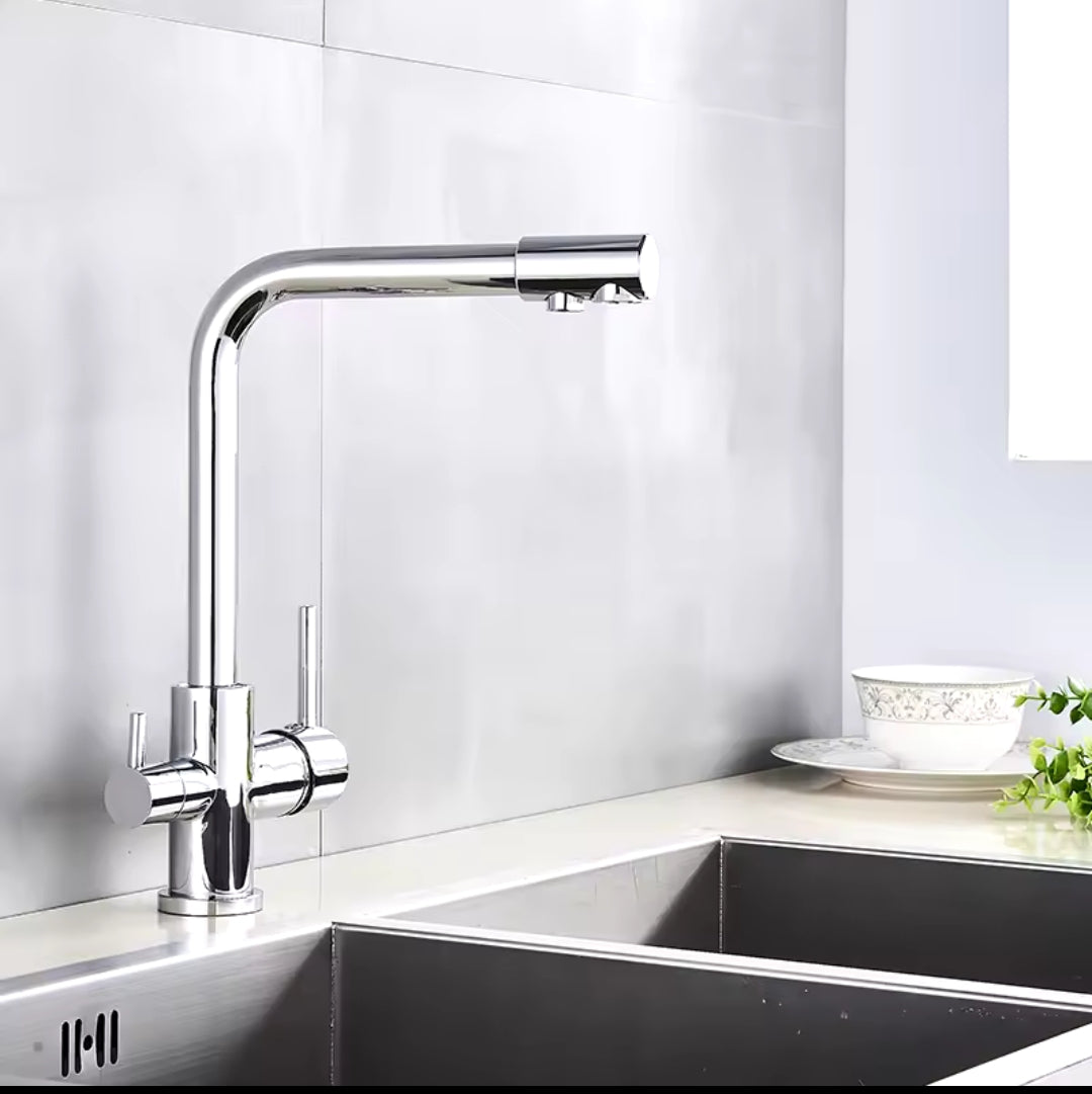 Robinet cuisine purificateur d'eau en laiton