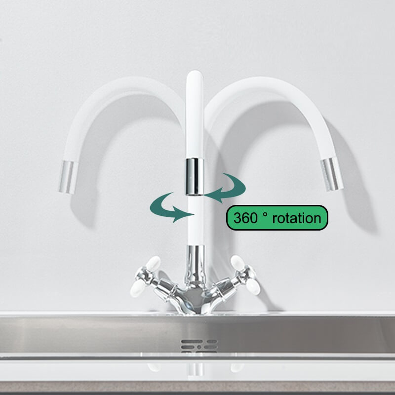 Robinet flexible pour cuisine en inox