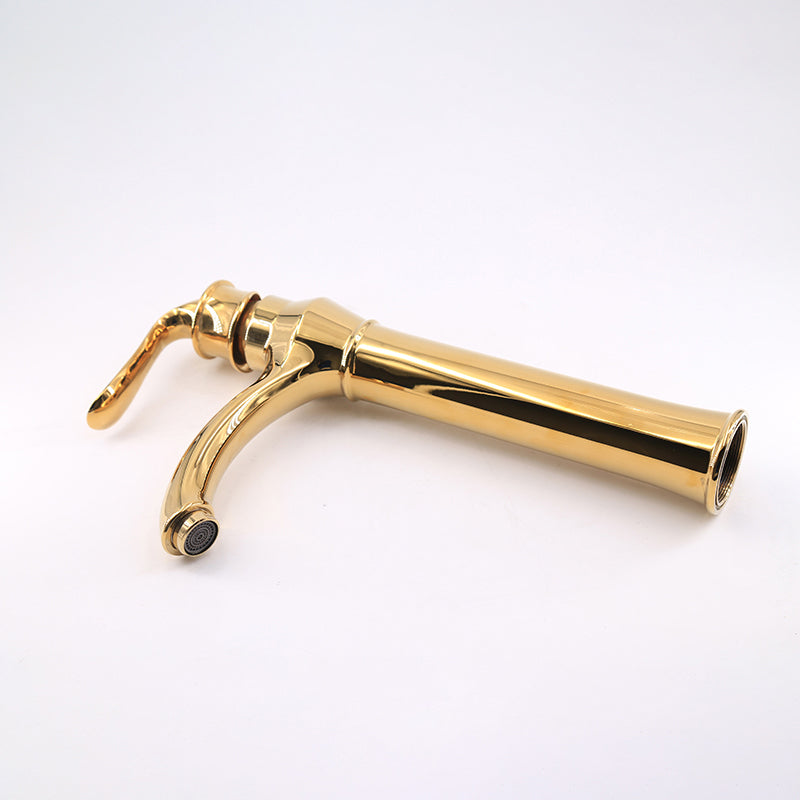 Robinet haut vintage pour vasque salle de bain en laiton