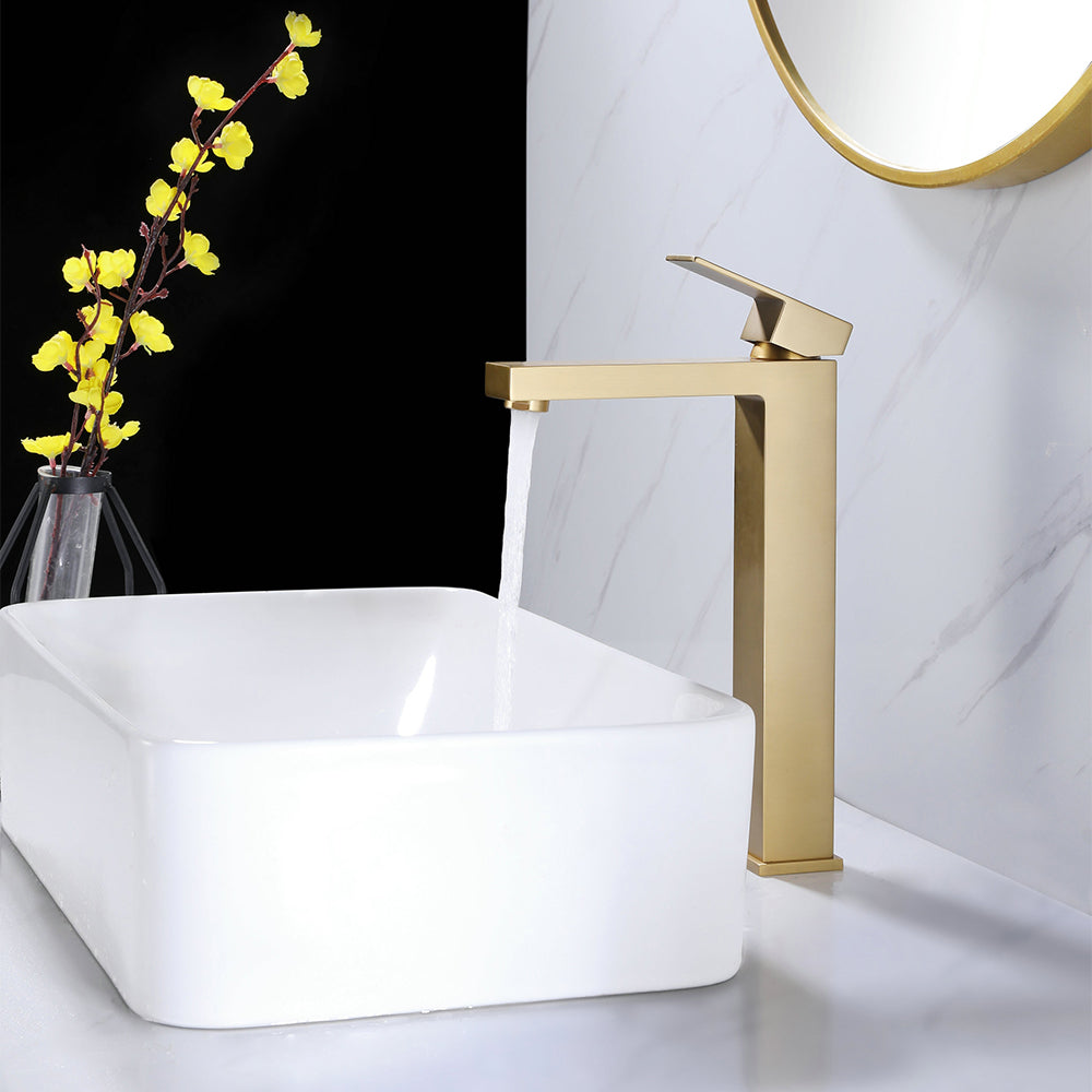Robinet haut pour vasque salle de bain en laiton