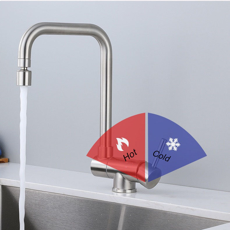 Robinet cuisine pliable sous fenêtre laiton