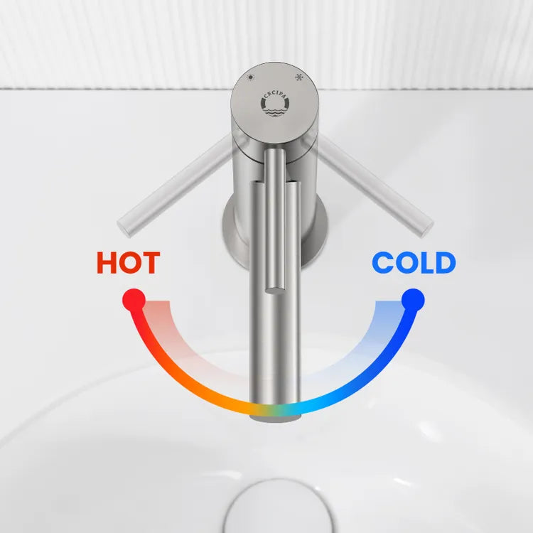 Robinet lavabo salle de bain en laiton