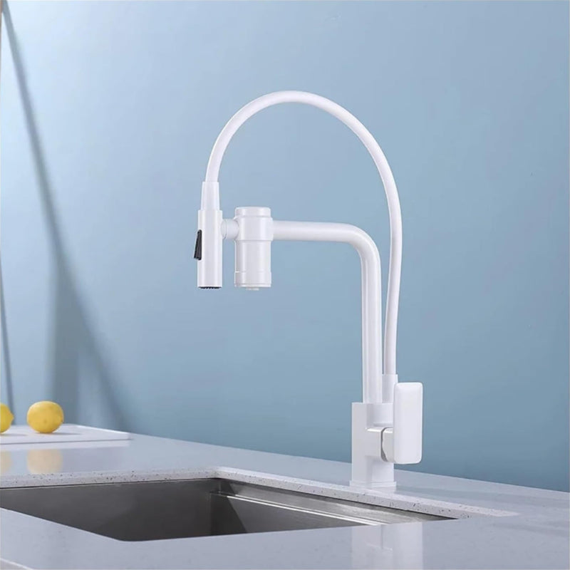 Robinet cuisine flexible en laiton