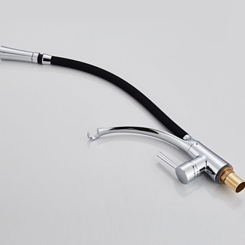 Robinet de cuisine flexible en laiton