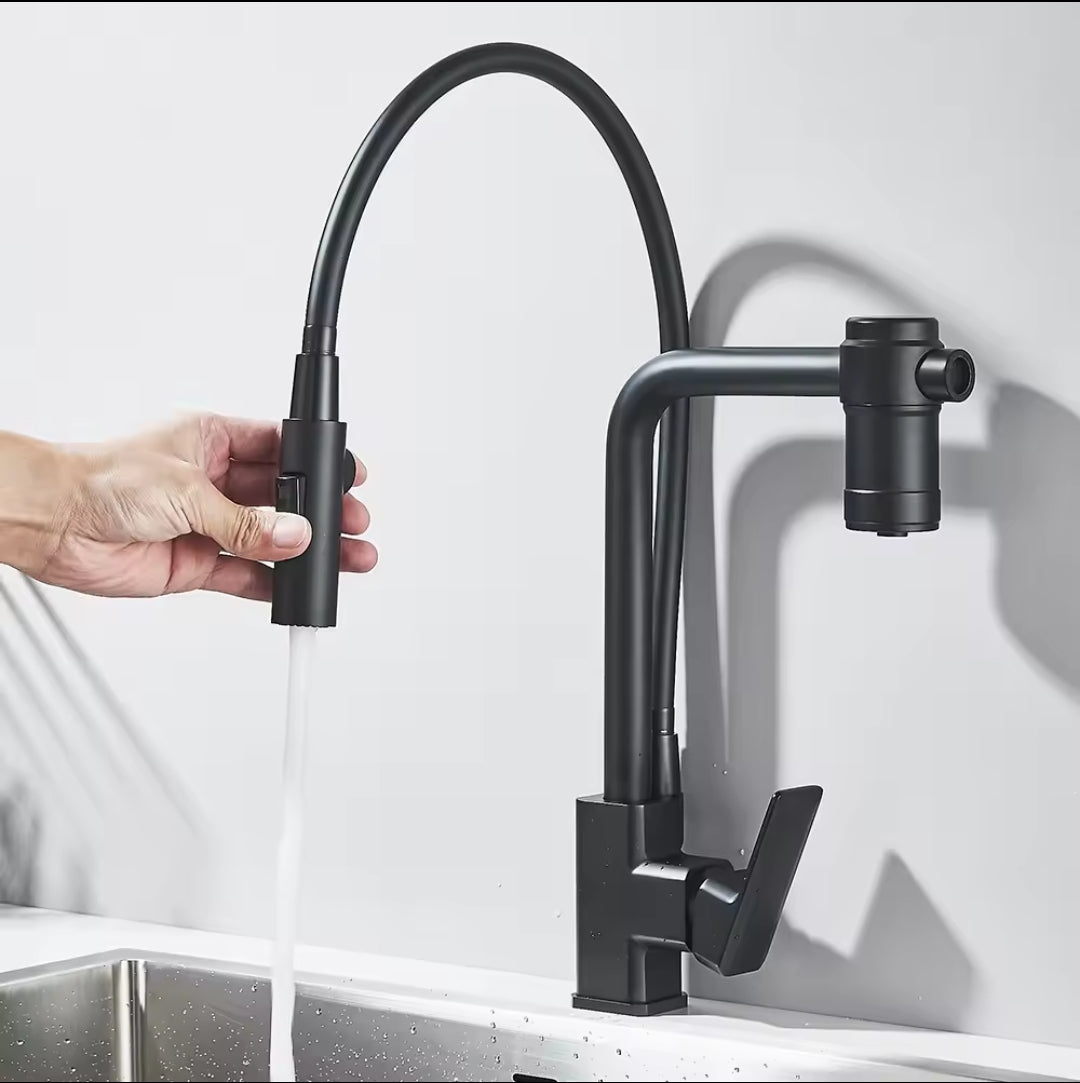 Robinet cuisine flexible en laiton