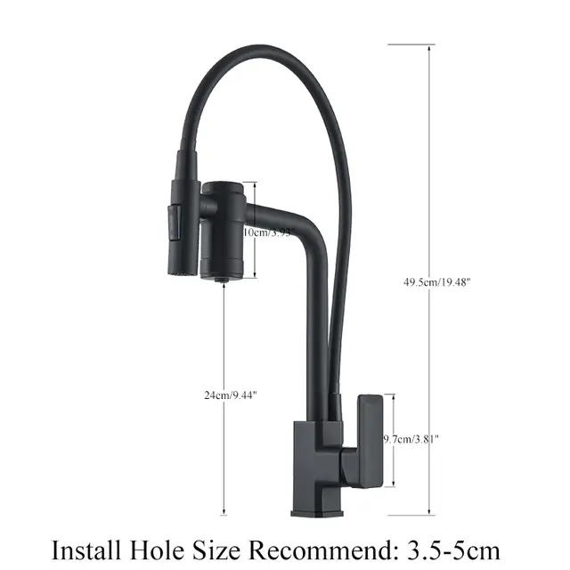 Robinet cuisine flexible en laiton