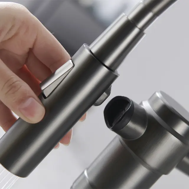 Robinet cuisine flexible en laiton