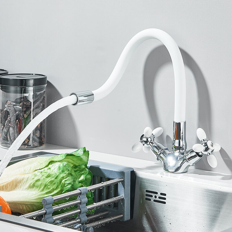 Robinet flexible pour cuisine en inox