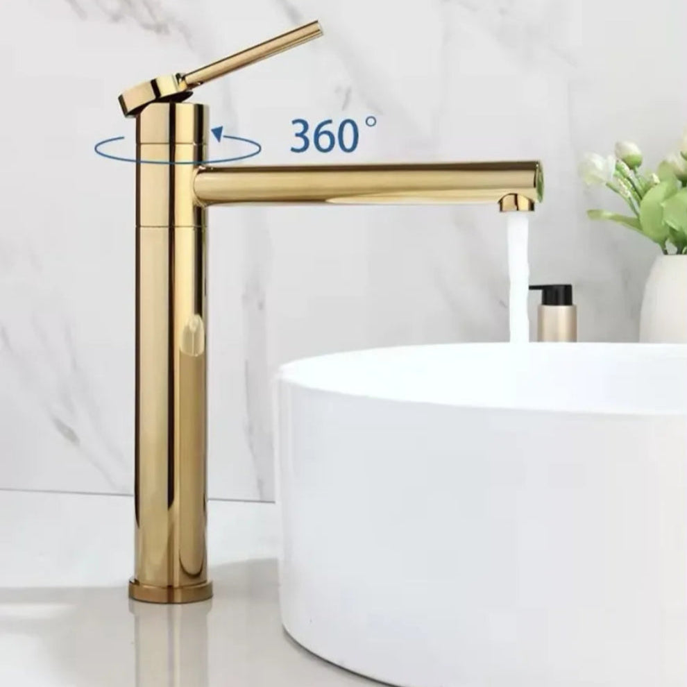 Robinet haut pour vasque salle de bain en laiton