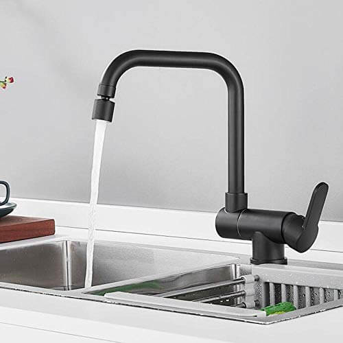 Robinet cuisine pliable sous fenêtre laiton