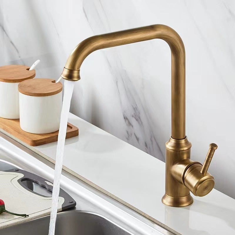 Robinet vintage pour cuisine en laiton