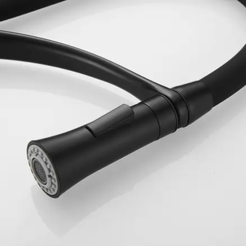 Robinet cuisine flexible 3 voies avec bec en silicone et 2 jets ajustables