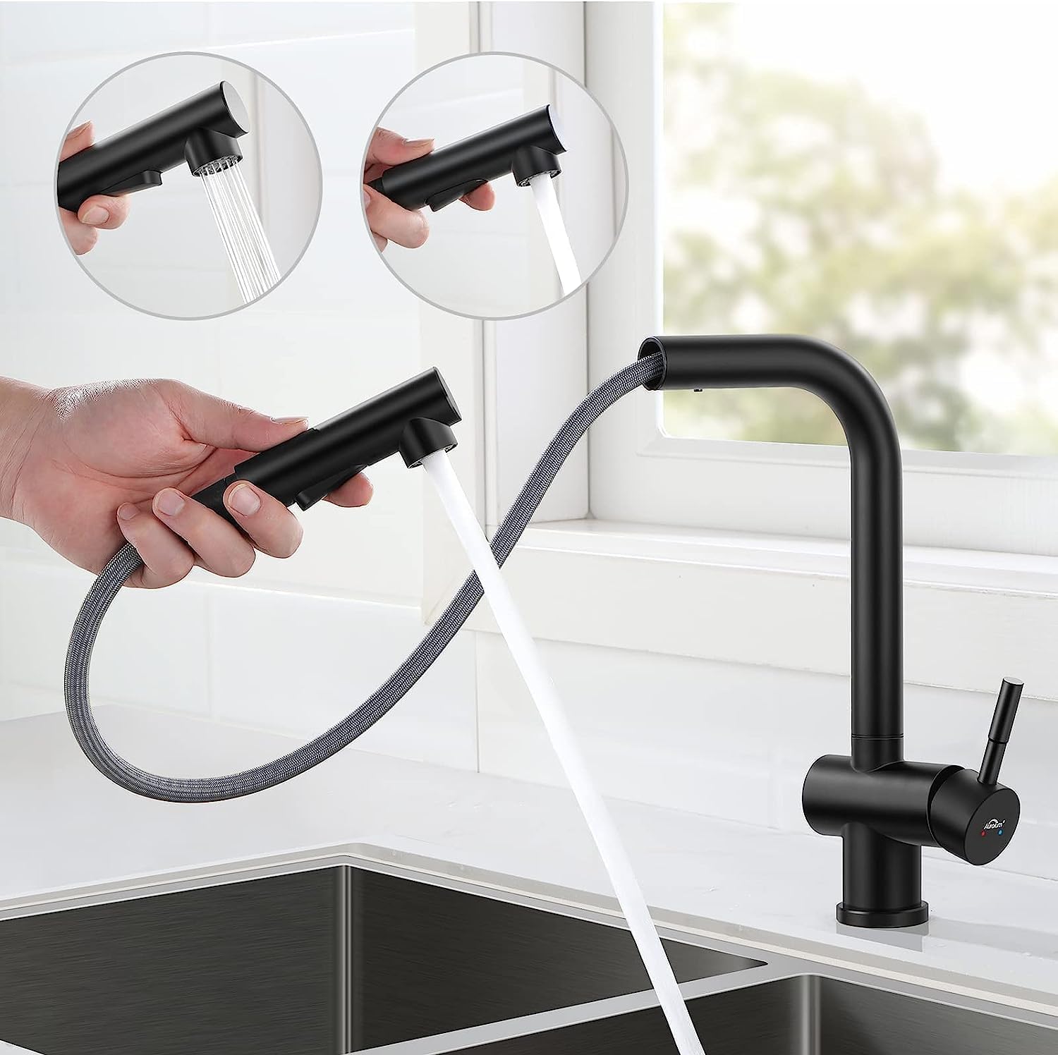 Robinet douchette pour cuisine en laiton