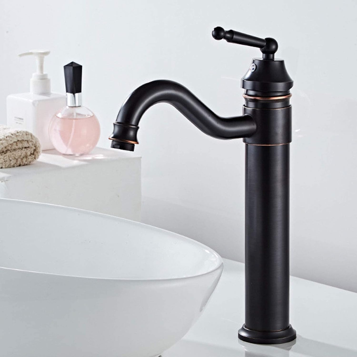 Robinet haut vasque salle de bain vintage en laiton