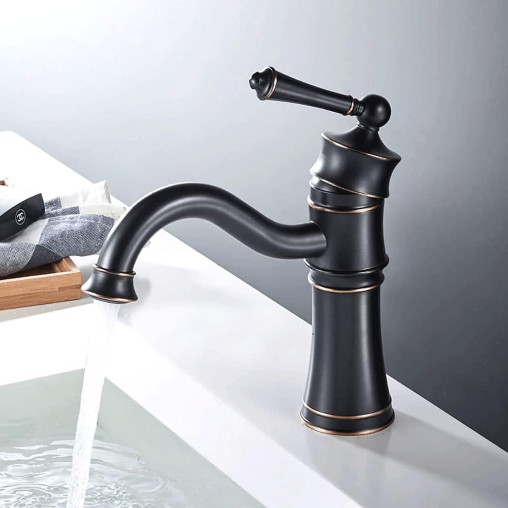 Robinet salle de bain vintage en laiton