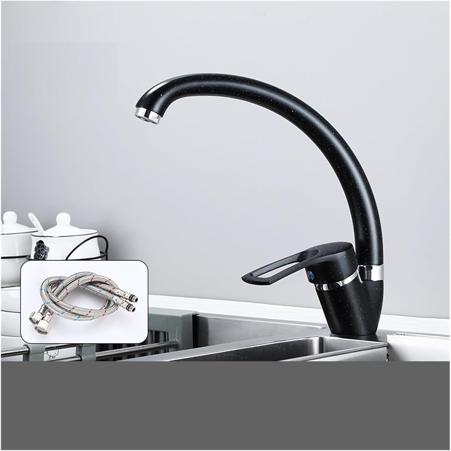 Robinet col de pour cuisine en laiton