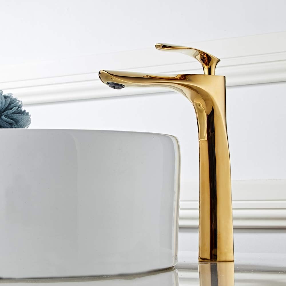 Robinet haut pour vasque salle de bain en laiton