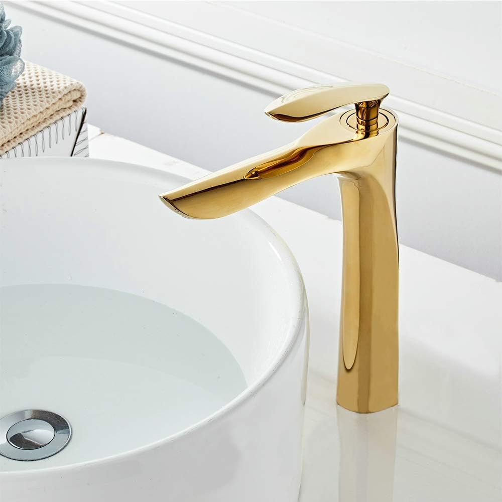 Robinet haut pour vasque salle de bain en laiton
