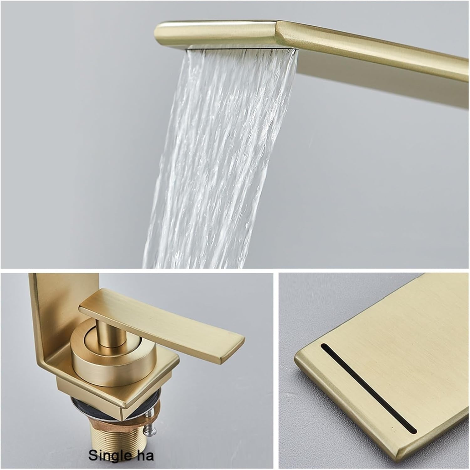 Robinet cascade salle de bain en laiton