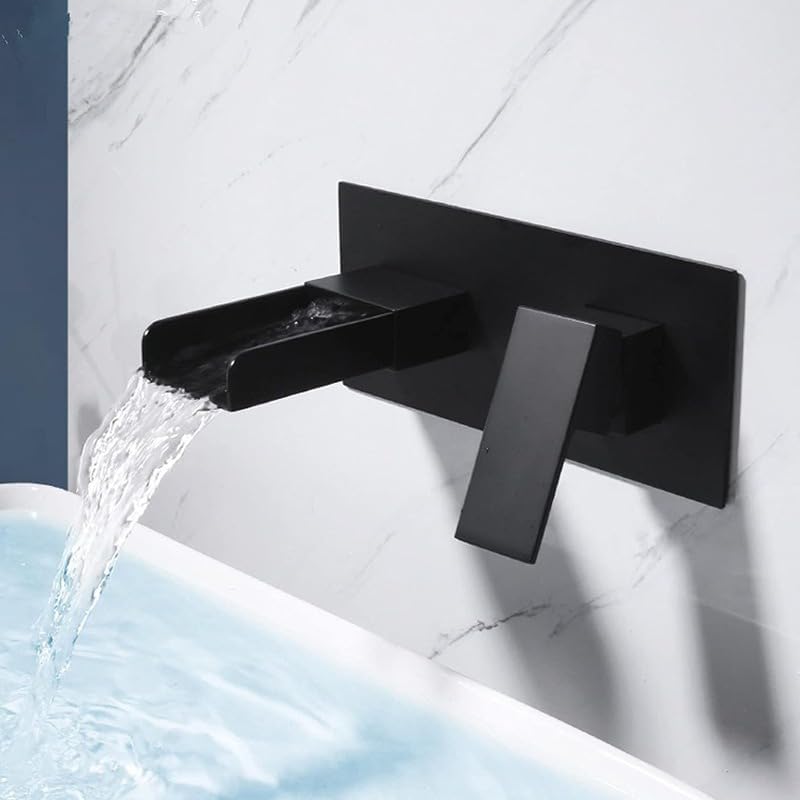 Robinet encastrable cascade pour salle de bain en laiton