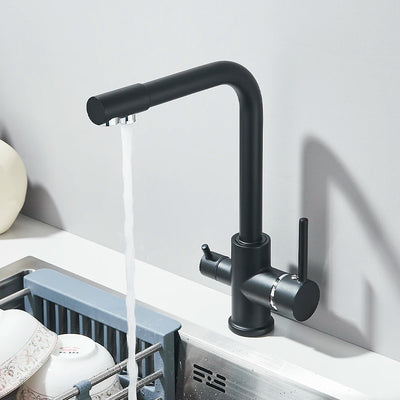 Robinet cuisine 3 voies avec purificateur d'eau