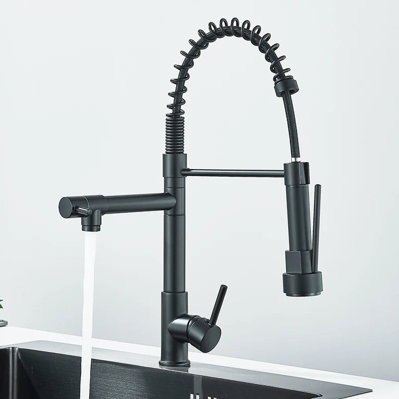 Robinet cuisine flexible en laiton