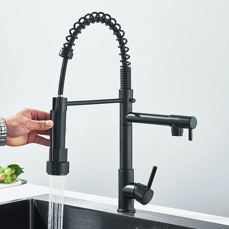 Robinet cuisine flexible en laiton