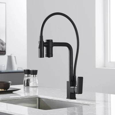 Robinet cuisine douchette 3 voies avec 2 jets modulables