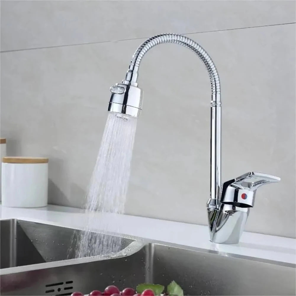 Robinet flexible pour cuisine col de cygne en laiton