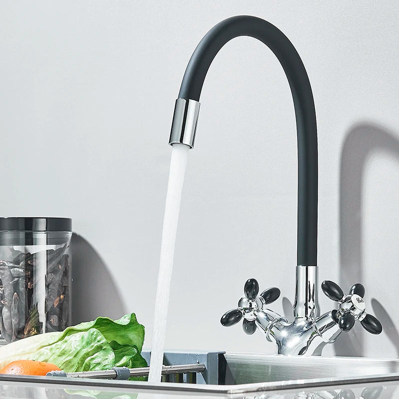 Robinet flexible pour cuisine en inox