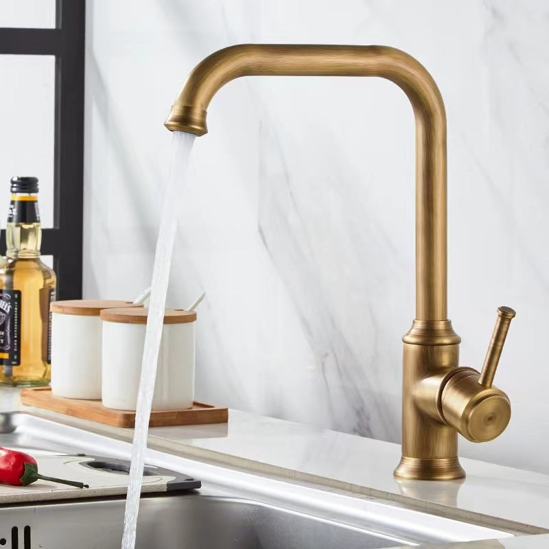 Robinet vintage pour cuisine en laiton