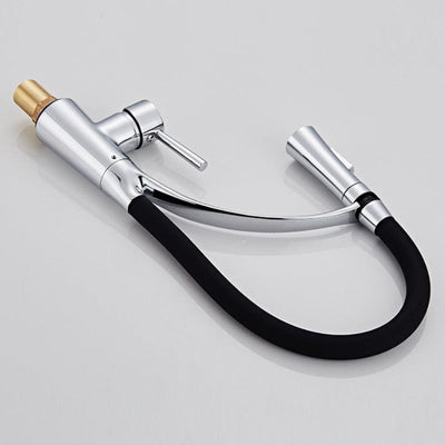 Robinet cuisine flexible 3 voies avec bec en silicone et 2 jets ajustables
