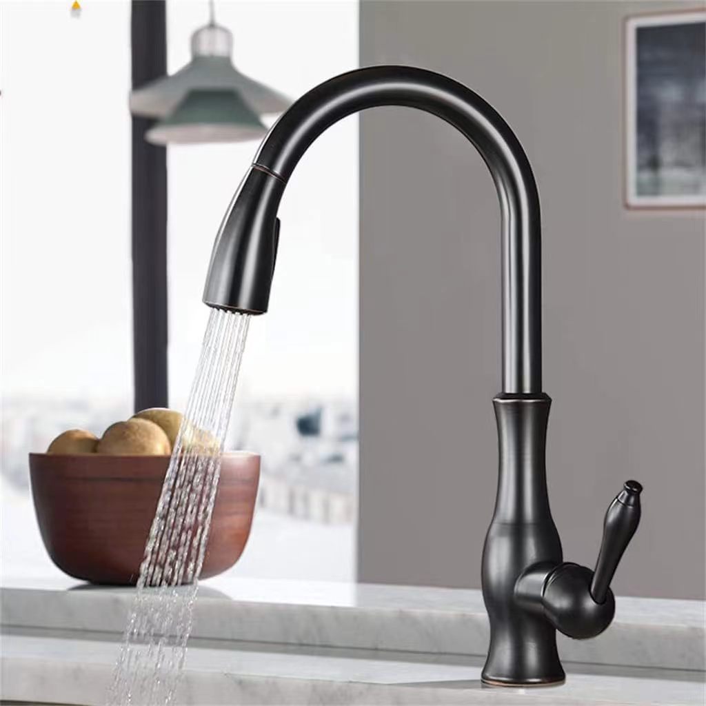 Robinet douchette vintage pour cuisine en laiton