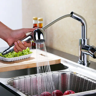 Robinet cuisine douchette avec 2 jets modulables