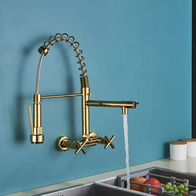 Robinet cuisine douchette mural 3 voies avec jet modulable
