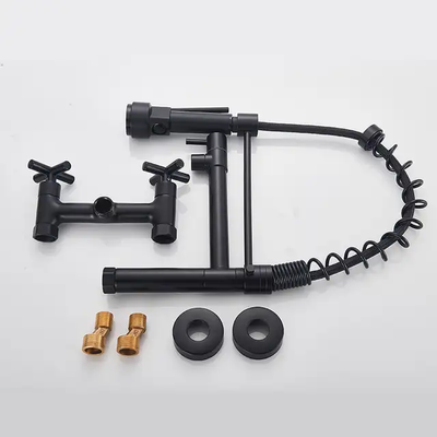 Robinet cuisine douchette mural 3 voies avec jet modulable