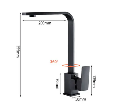 Robinet cuisine 3 voies en inox