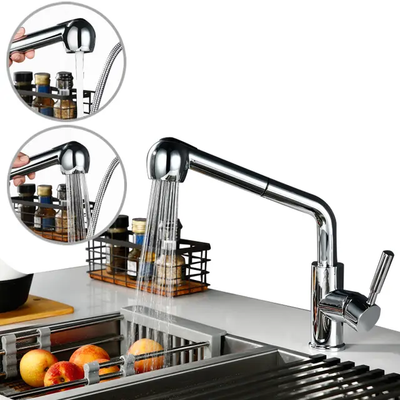 Robinet cuisine douchette avec 2 jets modulables