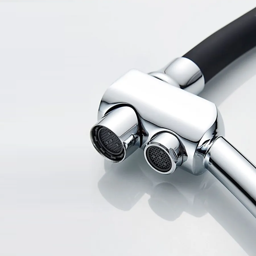 Robinet cuisine flexible purificateur d'eau en laiton