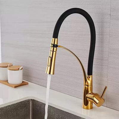 Robinet cuisine flexible 3 voies avec bec en silicone et 2 jets ajustables