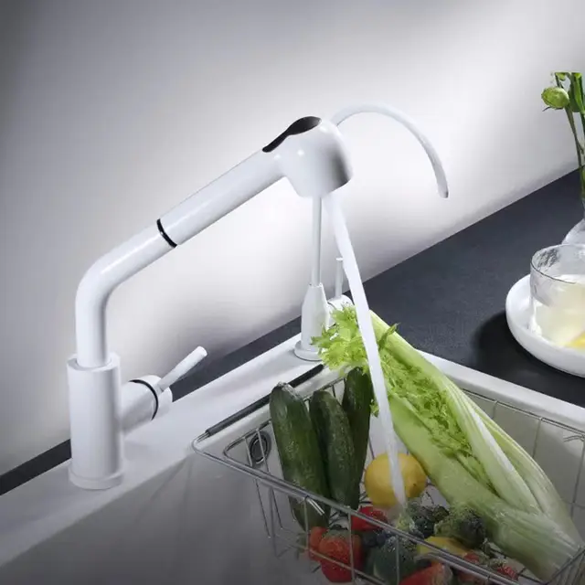 Robinet cuisine douchette avec 2 jets modulables