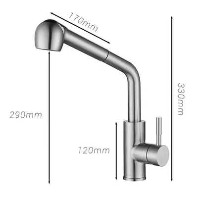 Robinet cuisine douchette avec 2 jets modulables