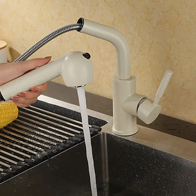Robinet cuisine douchette avec 2 jets modulables